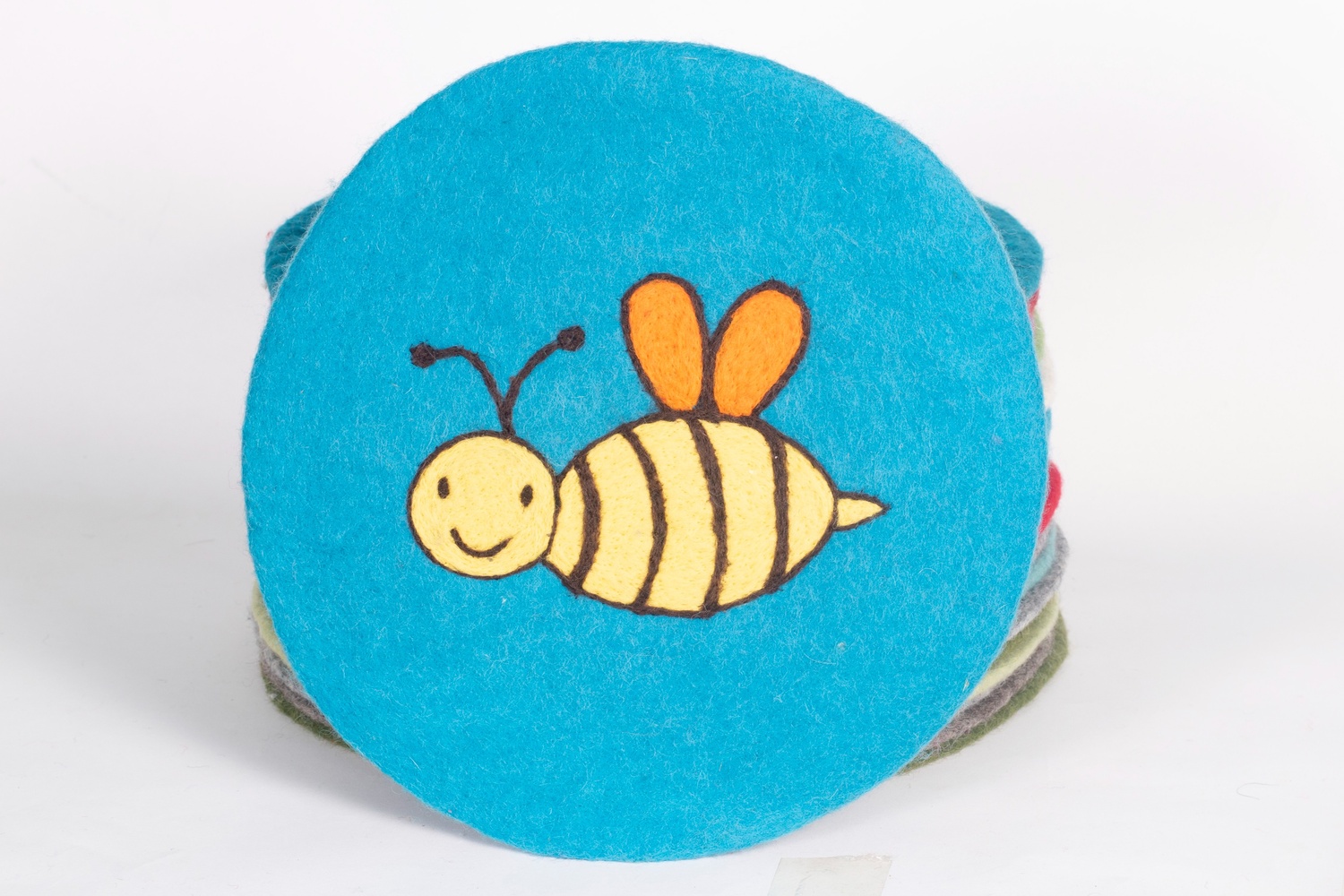 Honey Bee Felt Trivet